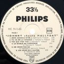 LP promo Philips B 77.746 L Johnny chante Hallyday label blanc HC-9-11-65 version carton