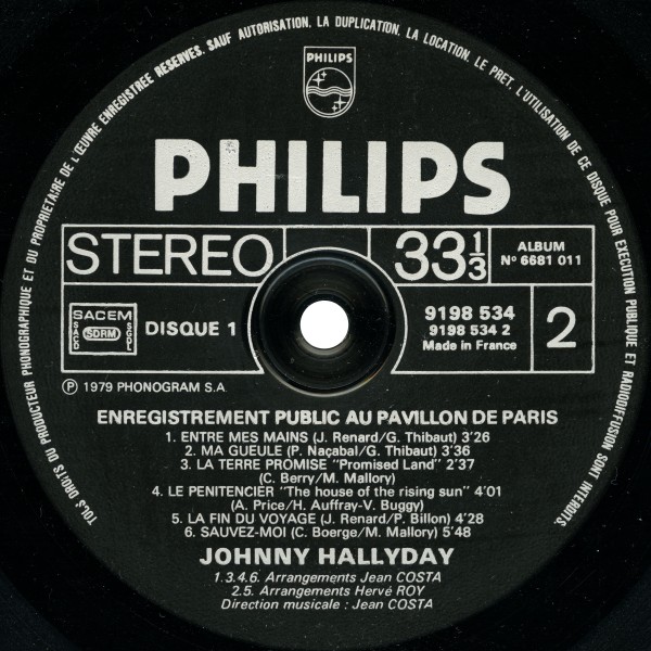 LP Pavillon de Paris Porte de Pantin Philips 6681 011