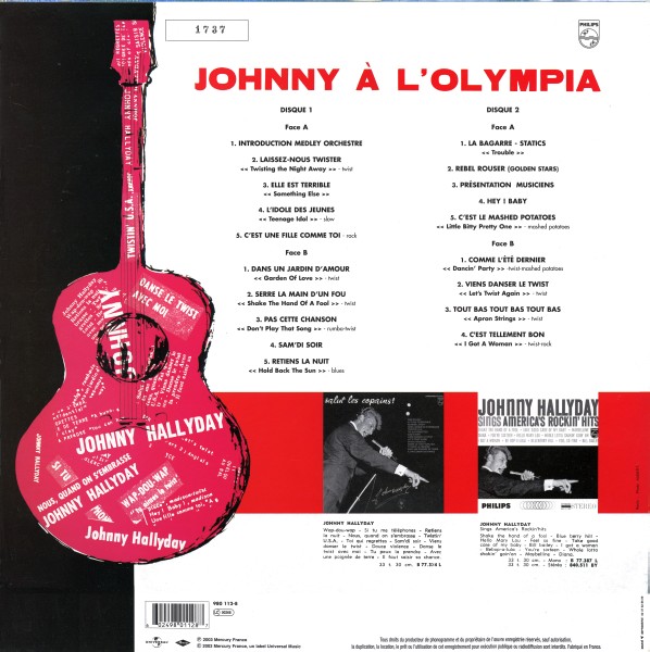 LP couleur Johnny  l'Olympia Universal 980 112-8