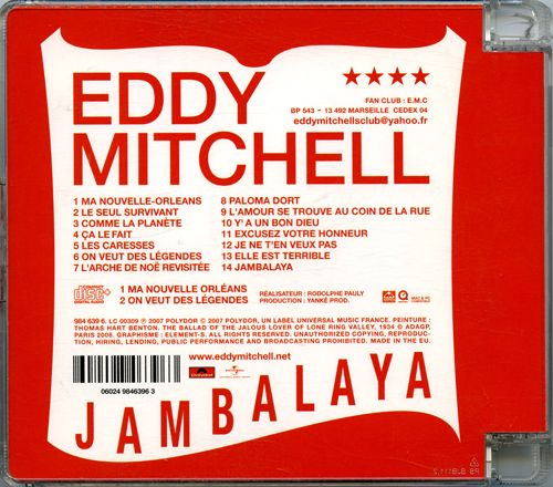 CD 9846396 Eddy Mitchell - Jambalaya
