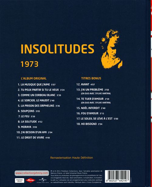 Collection Johnny Hallyday 1973 Insolitudes 276421-4