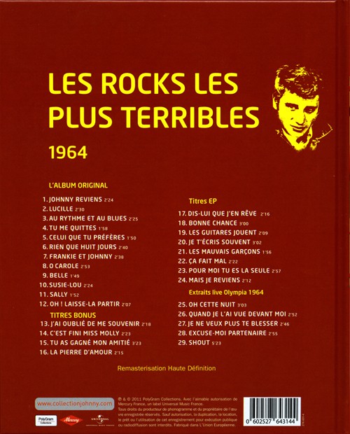 Collection Johnny Hallyday 1964 Les rocks les plus terribles 276431-4