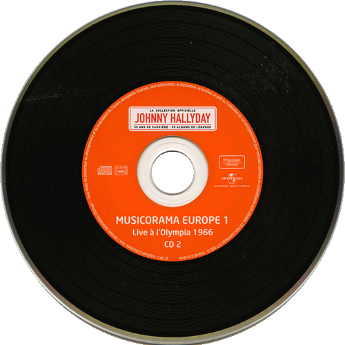 Collection Johnny Hallyday Musicorama Europe 1 1966