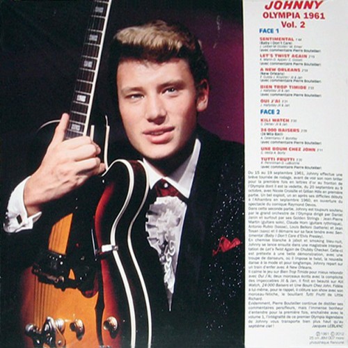 LP 25 Cm Johnny à l'Olympia Vol 2 JBM 007