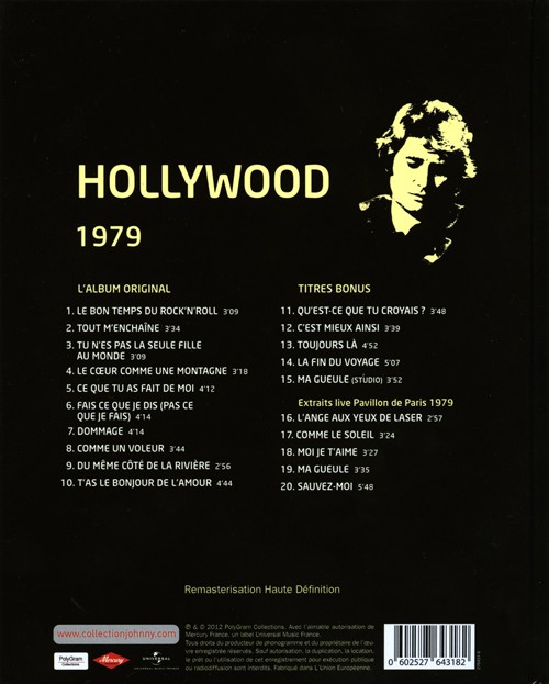 Collection Johnny Hallyday 1979 Hollywood 276431-8