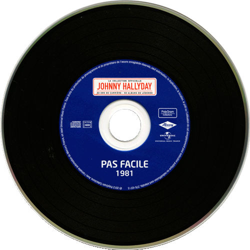 Collection Johnny Hallyday 1981 Pas facile 276437-5