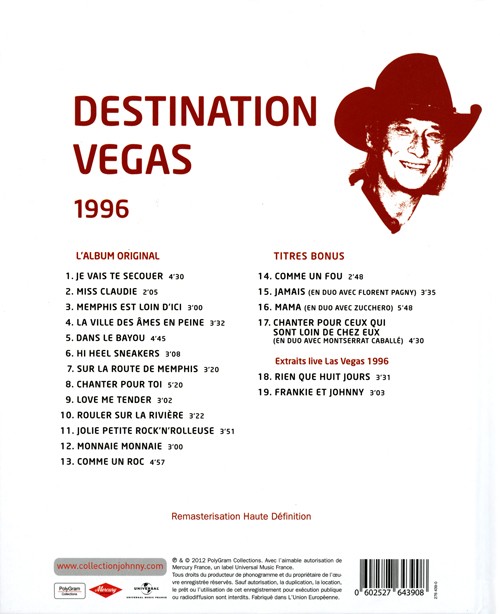 Collection Johnny Hallyday 1996 Destination Vegas 276439-0