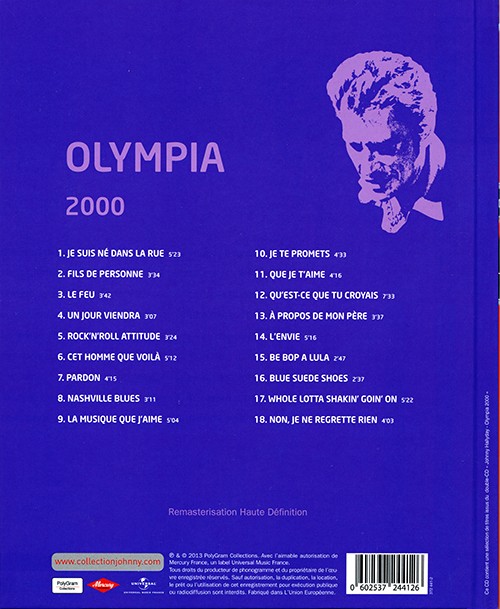 Collection Johnny Hallyday Olympia 2000 372 441-2