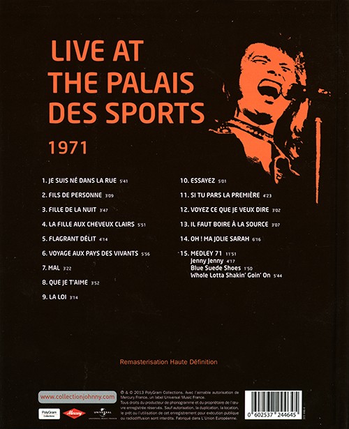 Collection Johnny Hallyday Live at the Palais des Sports 1971 372 446-4