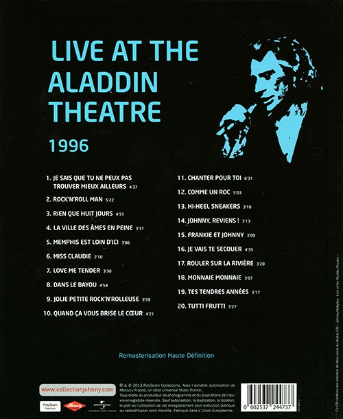 Collection Johnny Hallyday - Live at the Aladdin Theatre 1996 372 447-3