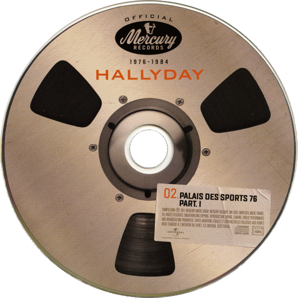 Coffret 20 CD Hallyday official 1976-1984 Universal 537 7057 CD 02 Palais des Sports 76 Part 1 