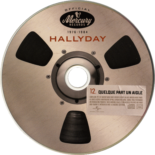 Coffret 20 CD Hallyday official 1976-1984 Universal 537 7068 CD 12 Quelque part un aigle