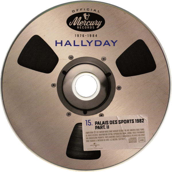 Coffret 20 CD Hallyday official 1976-1984 Universal 537 7071CD 15 Palais des Sports 1982 Part II