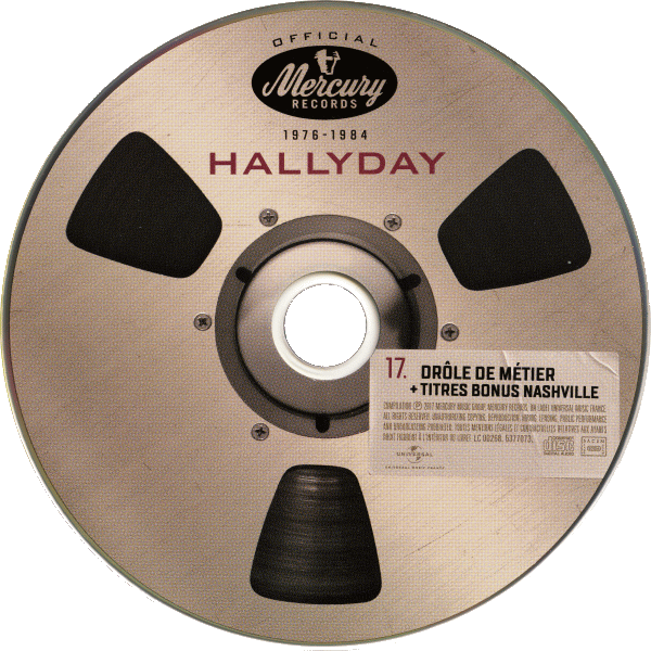 Coffret 20 CD Hallyday official 1976-1984 Universal 537 7073 CD 17 Drle de mtier + Titres bonus Nashville