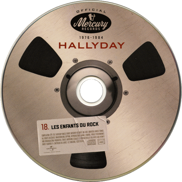 Coffret 20 CD Hallyday official 1976-1984 Universal 537 7074 CD 18 Les enfants du rock