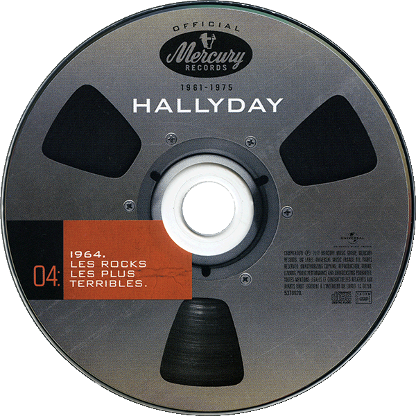 Coffret 20 CD Hallyday official 1961-1975 Universal 537 8920 CD 04 - Les rocks les plus terribles