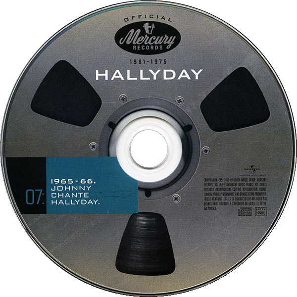 Coffret 20 CD Hallyday official 1961-1975 Universal 537 8923 CD 07 - Johnny chante Hallyday