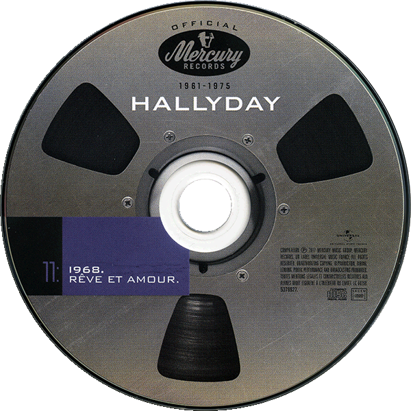 Coffret 20 CD Hallyday official 1961-1975 Universal 537 8927 CD 11 - Rves et amour