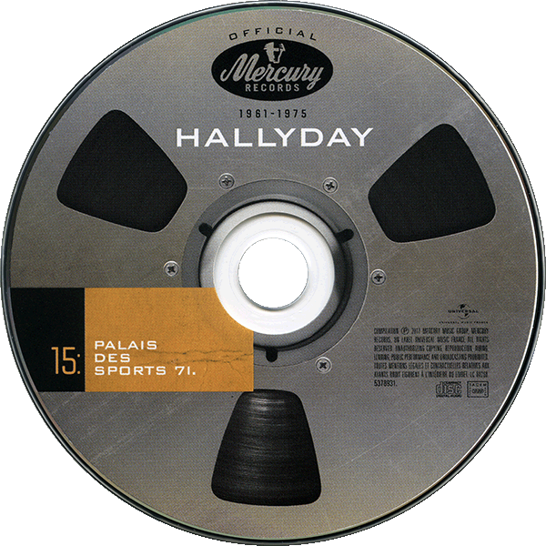 Coffret 20 CD Hallyday official 1961-1975 Universal 537 8931 CD 15 - Palais des Sports 71