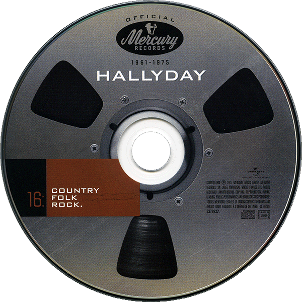 Coffret 20 CD Hallyday official 1961-1975 Universal 537 8932 CD 16 - Country Folk Rock