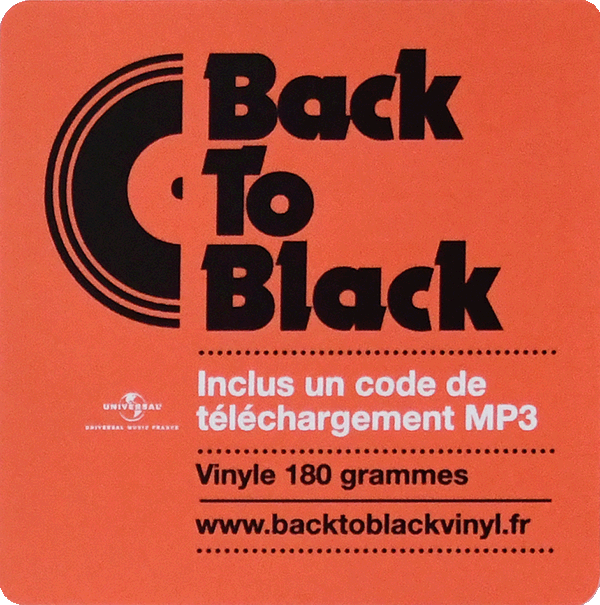 LP Back to black Drôle de metier Universal 537911-9