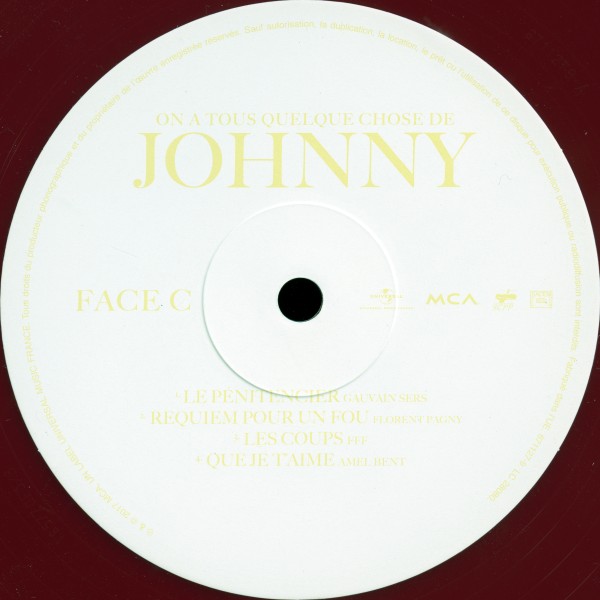 LP On a tous quelque chose de Johnny  Edition spéciale Auchan Universal 671127