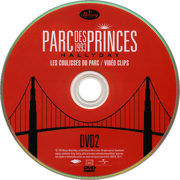 CD-DVD  Parc des Princes 1993 25° anniversaire Universal 5383073