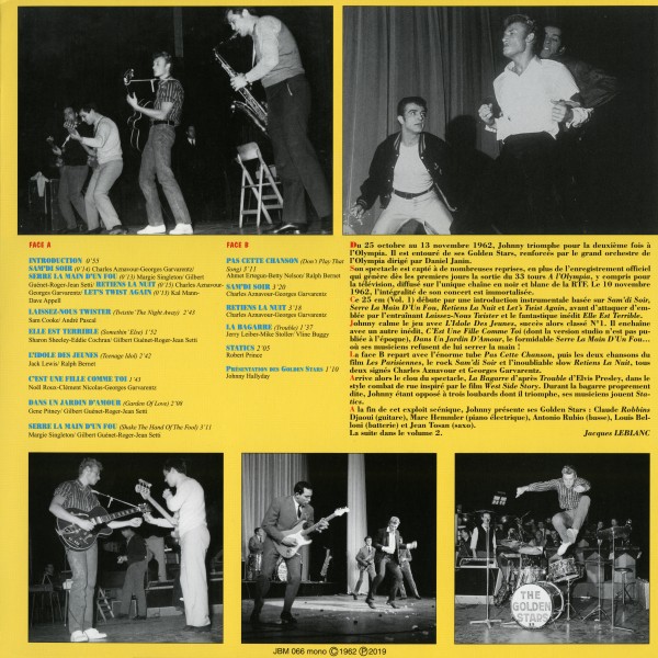 LP Olympia 10 novembre 1962 concert integral Vol 1 JBM 066