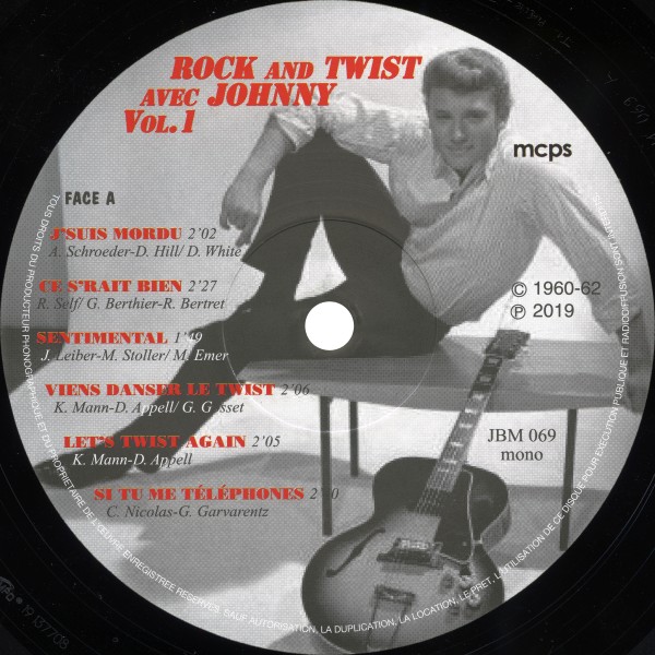  LP 25 Cm  Rock and twist avec Johnny JBM 069