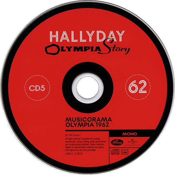 Coffret 18 CD + 2 DVD  Olympia Story 1961-2000 Universal 538 9367 CD 5