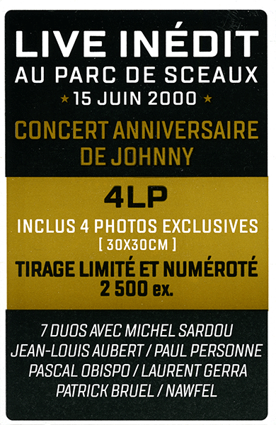 Coffret LP Happy birthday live Parc de Sceaux 15-06-2000 Universal 089 4513