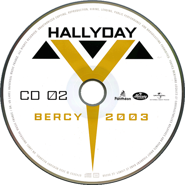 Double CD Bercy 2003 Universal 074 2036