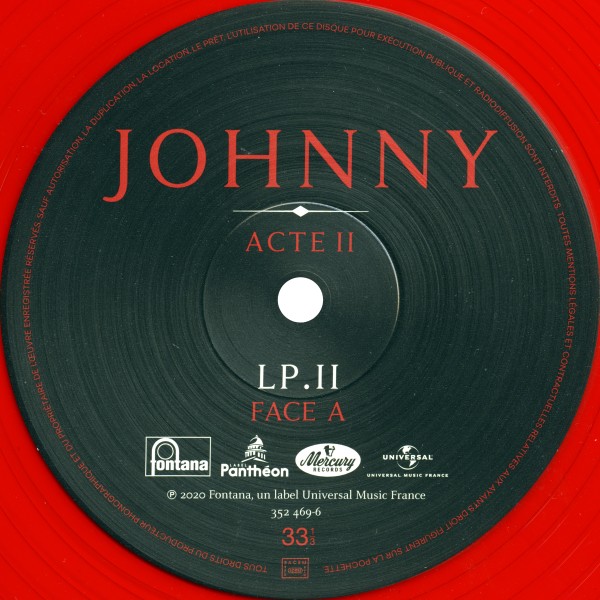LP rouge Johnny Acte II Universal 352 469-3