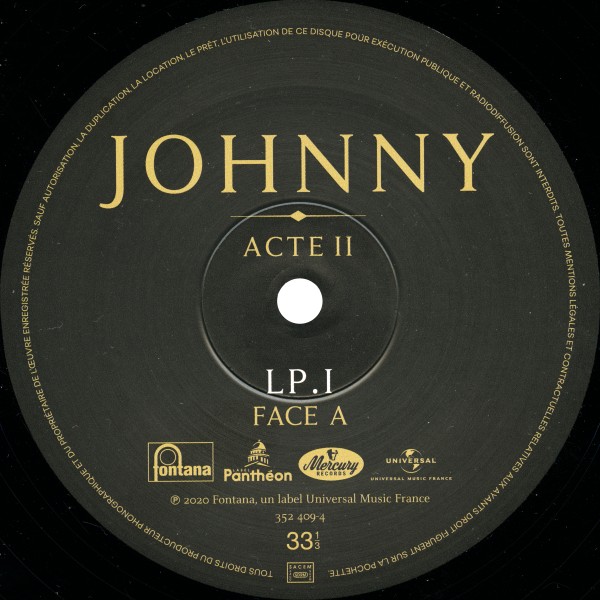 LP Johnny Acte II  Universal 352 409-3