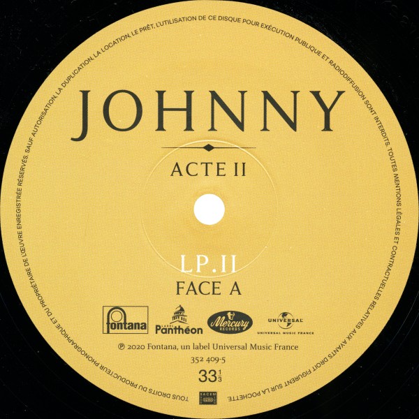 LP Johnny Acte II  Universal 352 409-3