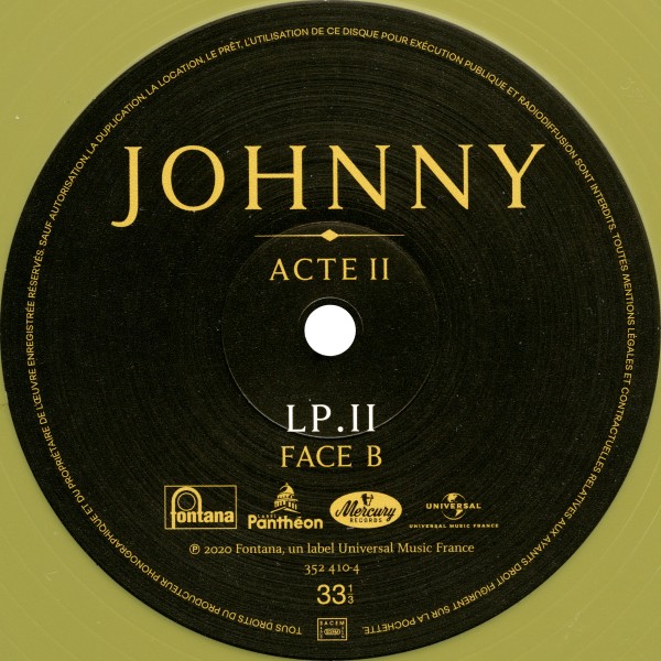 Coffret 4 LP Johnny Acte I - Acte II Universal 38 69173