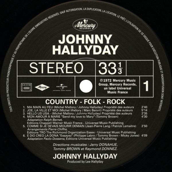 LP Country - Folk - Rock Hachette M 0 1372 - 27 - F