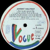 LP Proide 624276  Johnny Hallyday