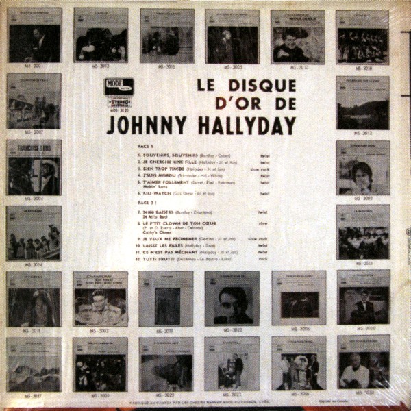 LP Vogue MD-3020 Le disque d'or de Johnny Hallyday Stro