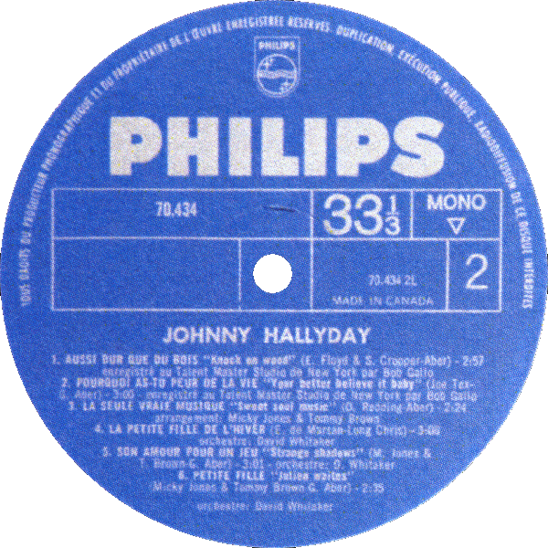 LP Philips 70 434 Johnny 67