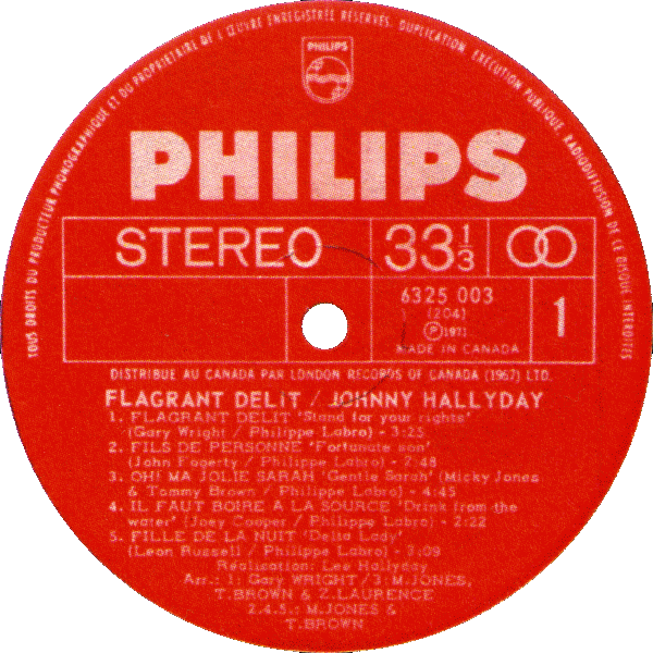 LP Philips 6325 003 Flagrant dlit