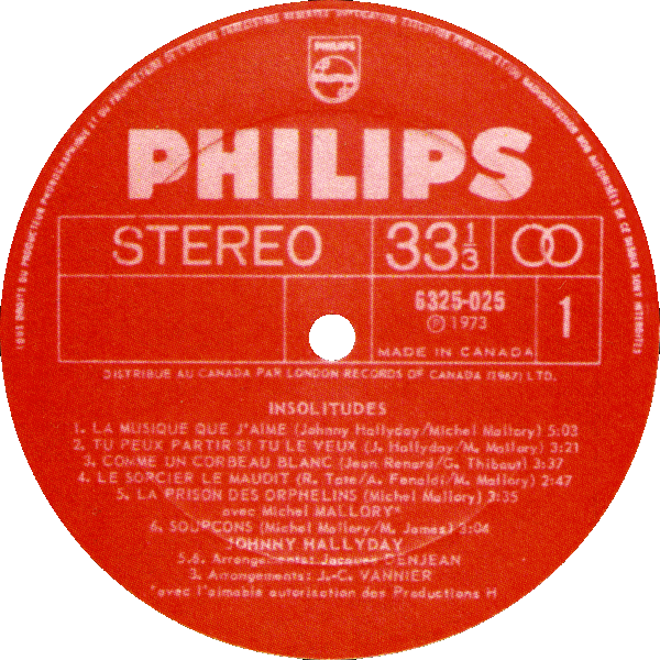 LP Philips 6325 - 025 Insolitudes