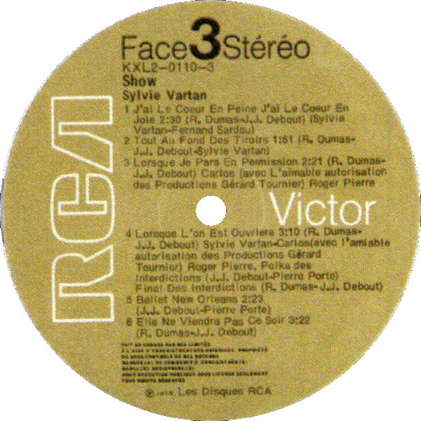 LP RCA KXl2-0110 Sylvie Vartan