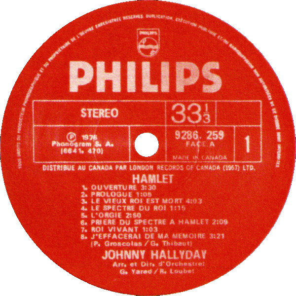 LP Philips 6641 470 Hamlet