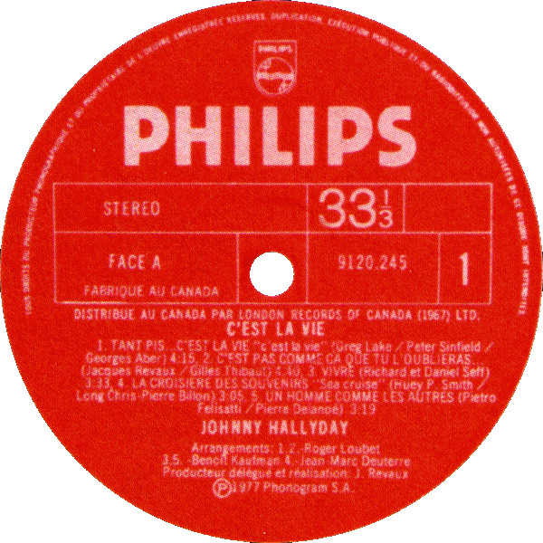 LP Philips 9120 245 C'est la vie