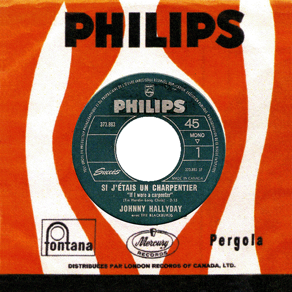 SP Pochette gnrique 45 tours Philips 1967