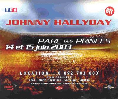 Affiche Parc des Princes 2003
