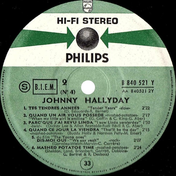 LP Les bras en croix Philips 840 521 BY