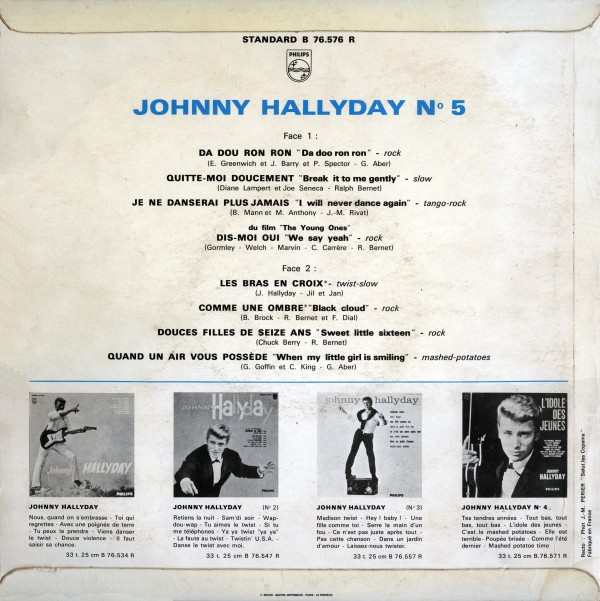 LP 25 cm Nr 5 Da dou ron ron Philips B 76 576 R