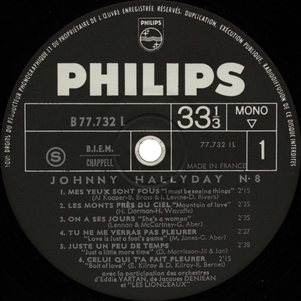 LP Hallelujah  Philips B 77 732  L